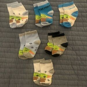 Disney Baby Yoda Star Wars Baby Socks Set of 6 Pairs